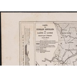 Gravure de 1867 - Terrain houiller de Saône et Loire - 2