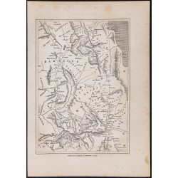 Gravure de 1867 - Carte de l'Érythrée - 1