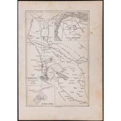 Gravure de 1867 - Carte de la Babylonie - 1