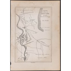 Gravure de 1867 - Plan de Babylone - 1