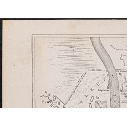 Gravure de 1867 - Plan de Seleucie-Ctésiphon (Irak) - 2