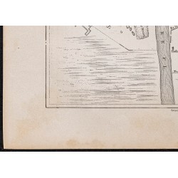 Gravure de 1867 - Plan de Seleucie-Ctésiphon (Irak) - 4
