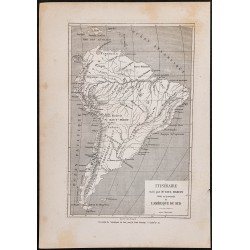 Gravure de 1867 - Itinéraire de Paul Marcoy - 1