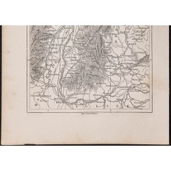 Gravure de 1867 - Forêt noire et bassin du Rhin - 3