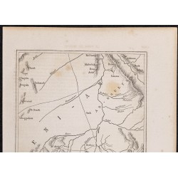 Gravure de 1865 - Carte du cours du Barka au Soudan - 2