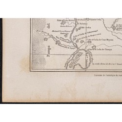 Gravure de 1865 - Carte du Río Ucayali (Pérou) - 4