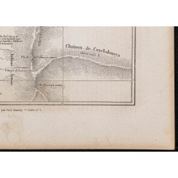 Gravure de 1865 - Carte du Río Ucayali (Pérou) - 5