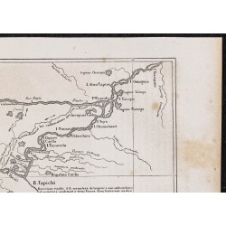 Gravure de 1865 - Le Río Ucayali au Pérou - 3