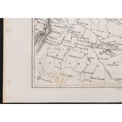 Gravure de 1865 - Carte de la Russie entre Irkoutzk et l'Oural - 4