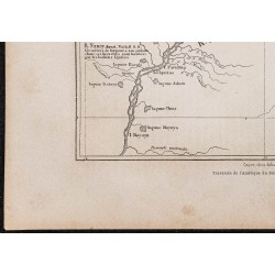 Gravure de 1865 - Carte de l'Amazone - 4
