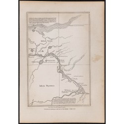 Gravure de 1865 - Carte de l'Amazone - 1