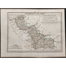 Gravure de 1823 - Département du Nord - 1