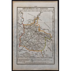 Gravure de 1823 - Département des Ardennes - 1
