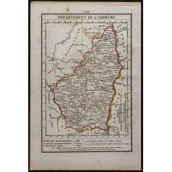 Gravure de 1823 - Département de l'Ardèche - 1