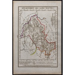 Gravure de 1823 - Département des Hautes-Alpes - 1