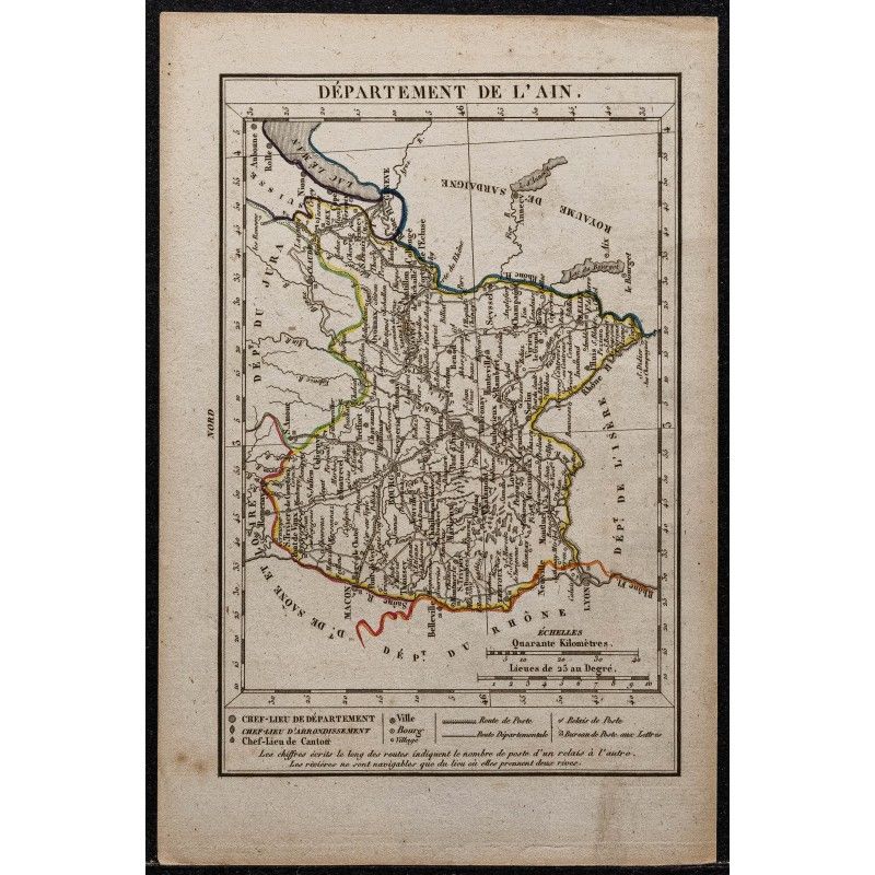 Gravure de 1823 - Département de l'Ain - 1