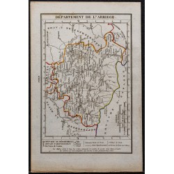 Gravure de 1823 - Département de l'Ariège - 1