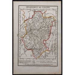 Gravure de 1823 - Département de l'Allier - 1