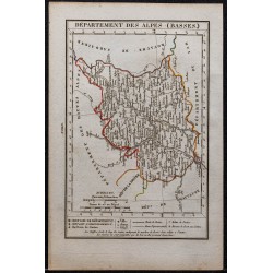 Gravure de 1823 - Département des Alpes-de-Haute-Provence - 1