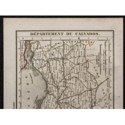 Gravure de 1823 - Département du Calvados - 2