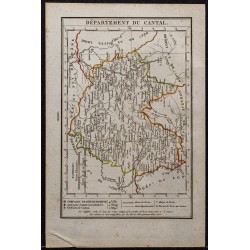 Gravure de 1823 - Département du Cantal - 1