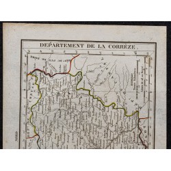 Gravure de 1823 - Département de la Corrèze - 2