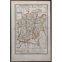 Gravure de 1823 - Département de la Creuse - 1