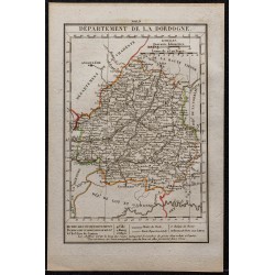 Gravure de 1823 - Département de la Dordogne - 1