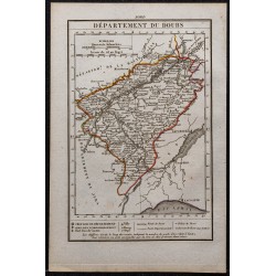 Gravure de 1823 - Département du Doubs - 1