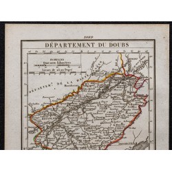 Gravure de 1823 - Département du Doubs - 2