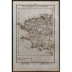 Gravure de 1823 - Département du Finistère - 1