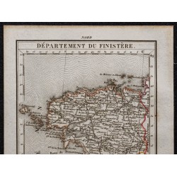 Gravure de 1823 - Département du Finistère - 2