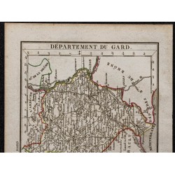 Gravure de 1823 - Département du Gard - 2