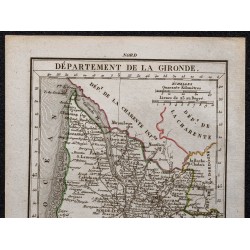 Gravure de 1823 - Département de la Gironde - 2