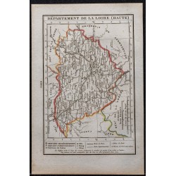 Gravure de 1823 - Département de la Haute-Loire - 1