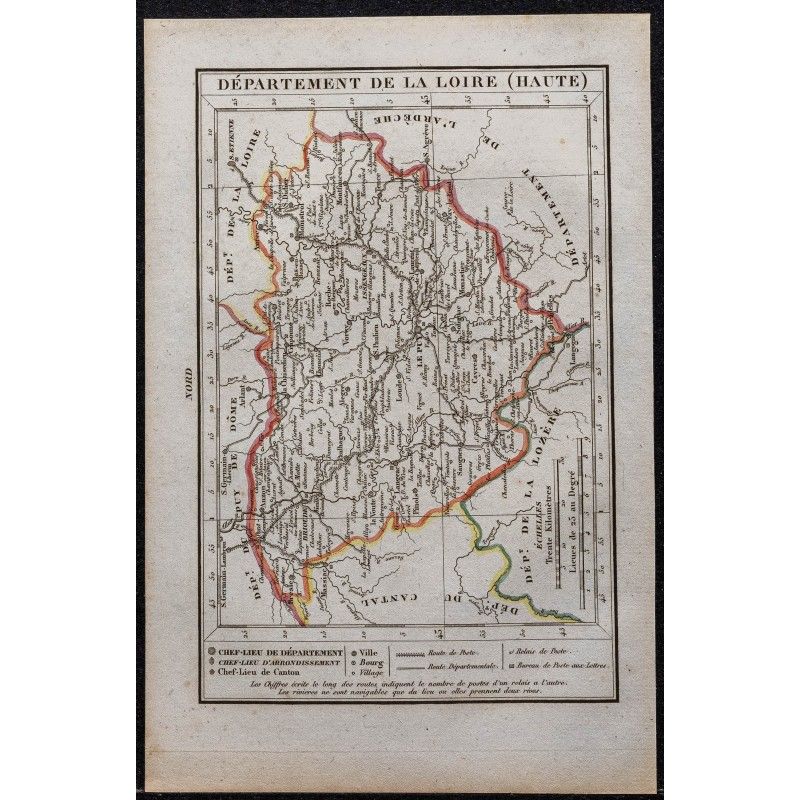 Gravure de 1823 - Département de la Haute-Loire - 1