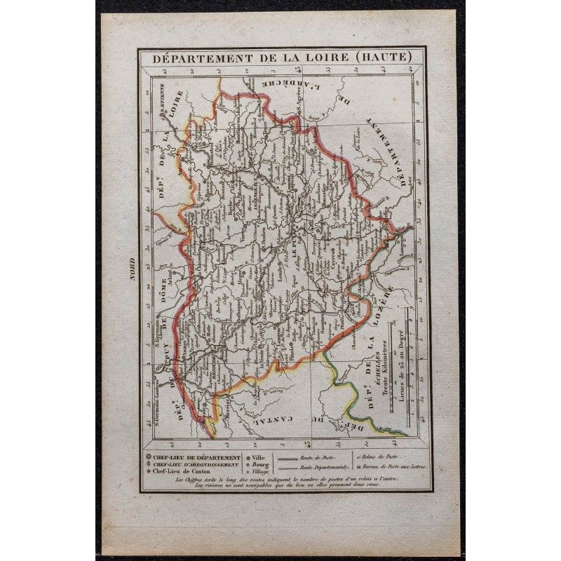 Gravure de 1823 - Département de la Haute-Loire - 1