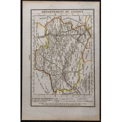 Gravure de 1823 - Département du Loiret - 1