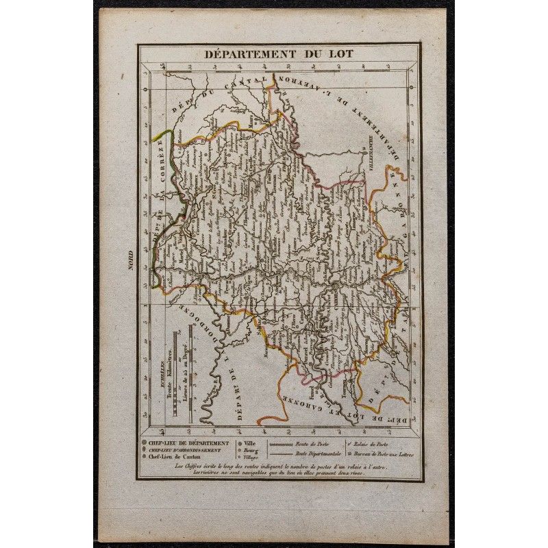 Gravure de 1823 - Département du Lot - 1