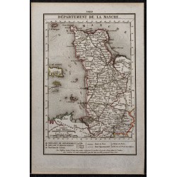 Gravure de 1823 - Département de la Manche - 1