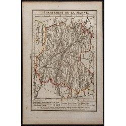 Gravure de 1823 - Département de la Marne - 1