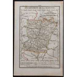 Gravure de 1823 - Département de la Mayenne - 1