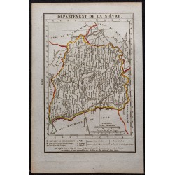 Gravure de 1823 - Département de la Nièvre - 1