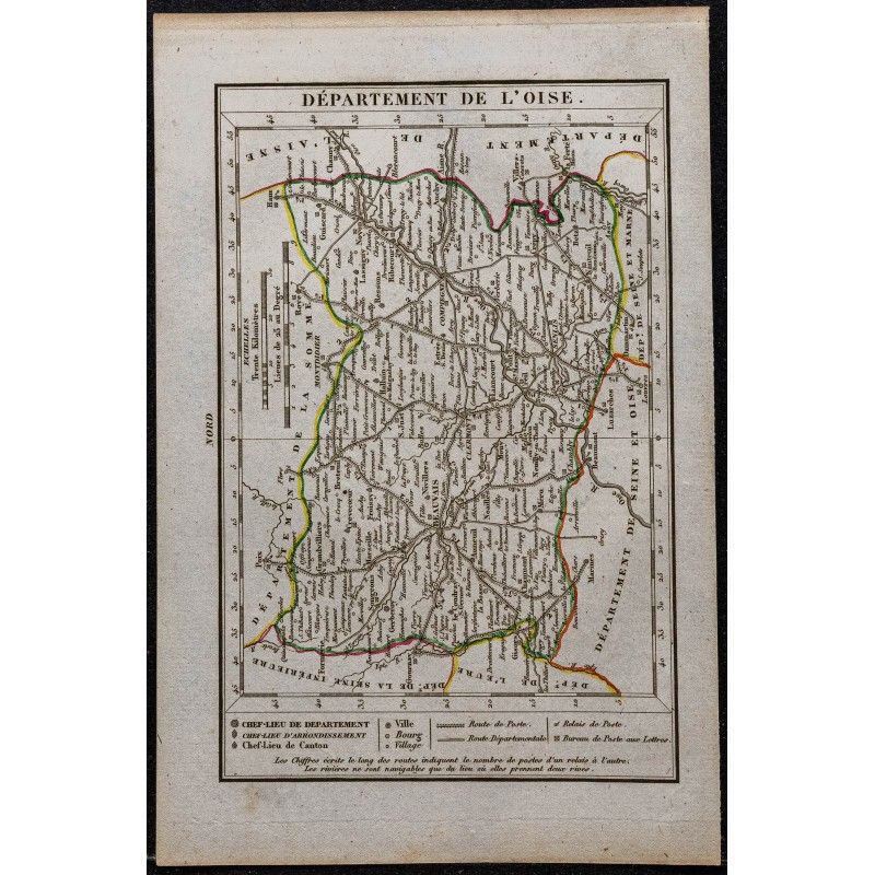 Gravure de 1823 - Département de l'Oise - 1