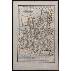 Gravure de 1823 - Département du Puy De Dôme - 1