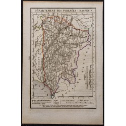 Gravure de 1823 - Département Pyrénées-Atlantiques - 1