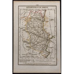 Gravure de 1823 - Département du Rhône - 1