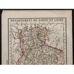 Gravure de 1823 - Département de la Saône-et-Loire - 2