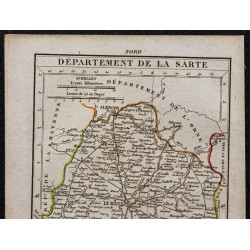 Gravure de 1823 - Département de la Sarthe - 2