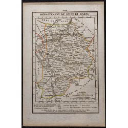 Gravure de 1823 - Département de Seine-et-Marne - 1